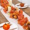 6FT Fall Garland, Fall Maple Leaf Garland Decor with Velvet Pumpkin